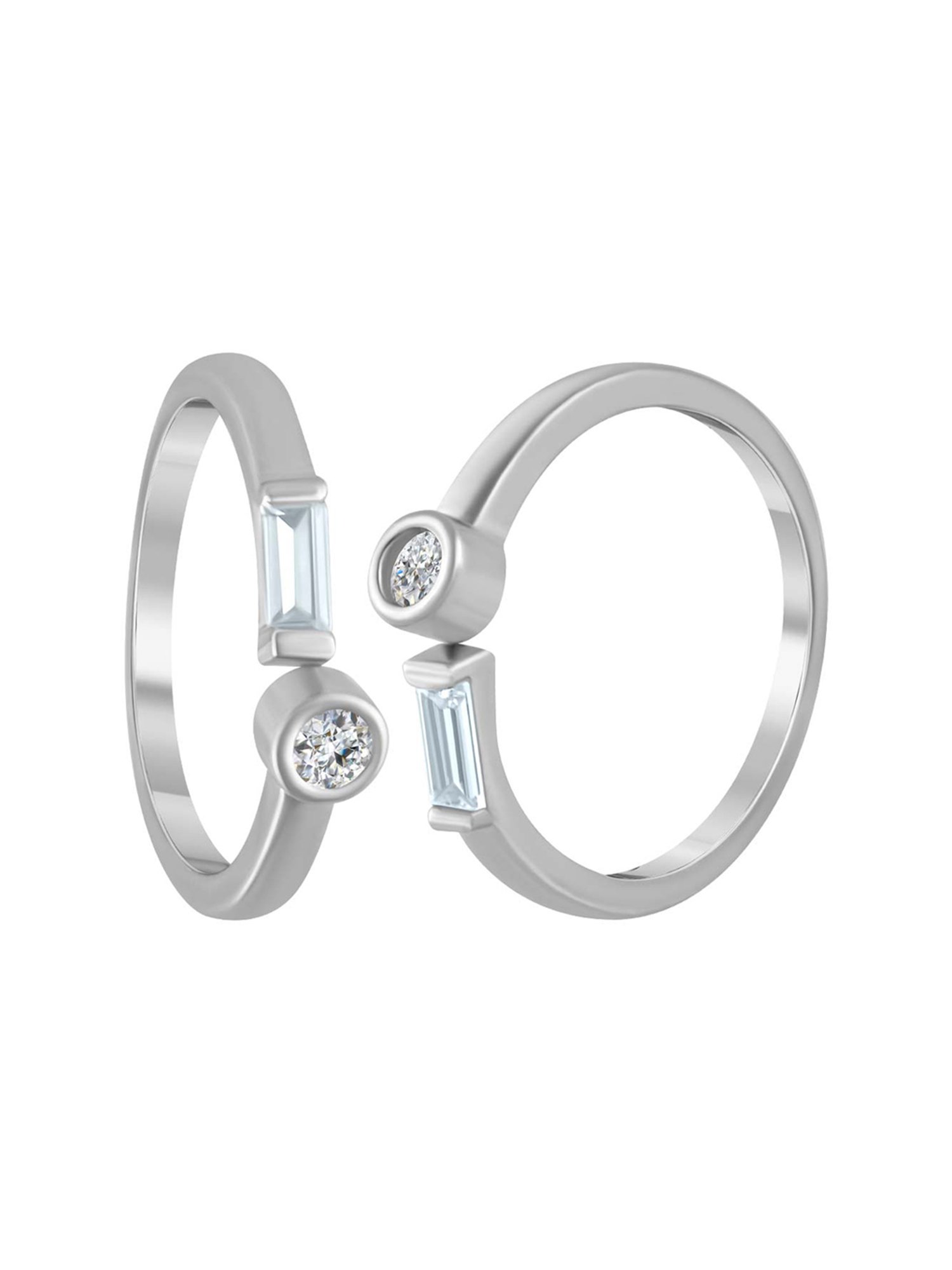 Rihi by P.C. Chandra Jewellers 925 Silver Toe-Rings for Women & Girls