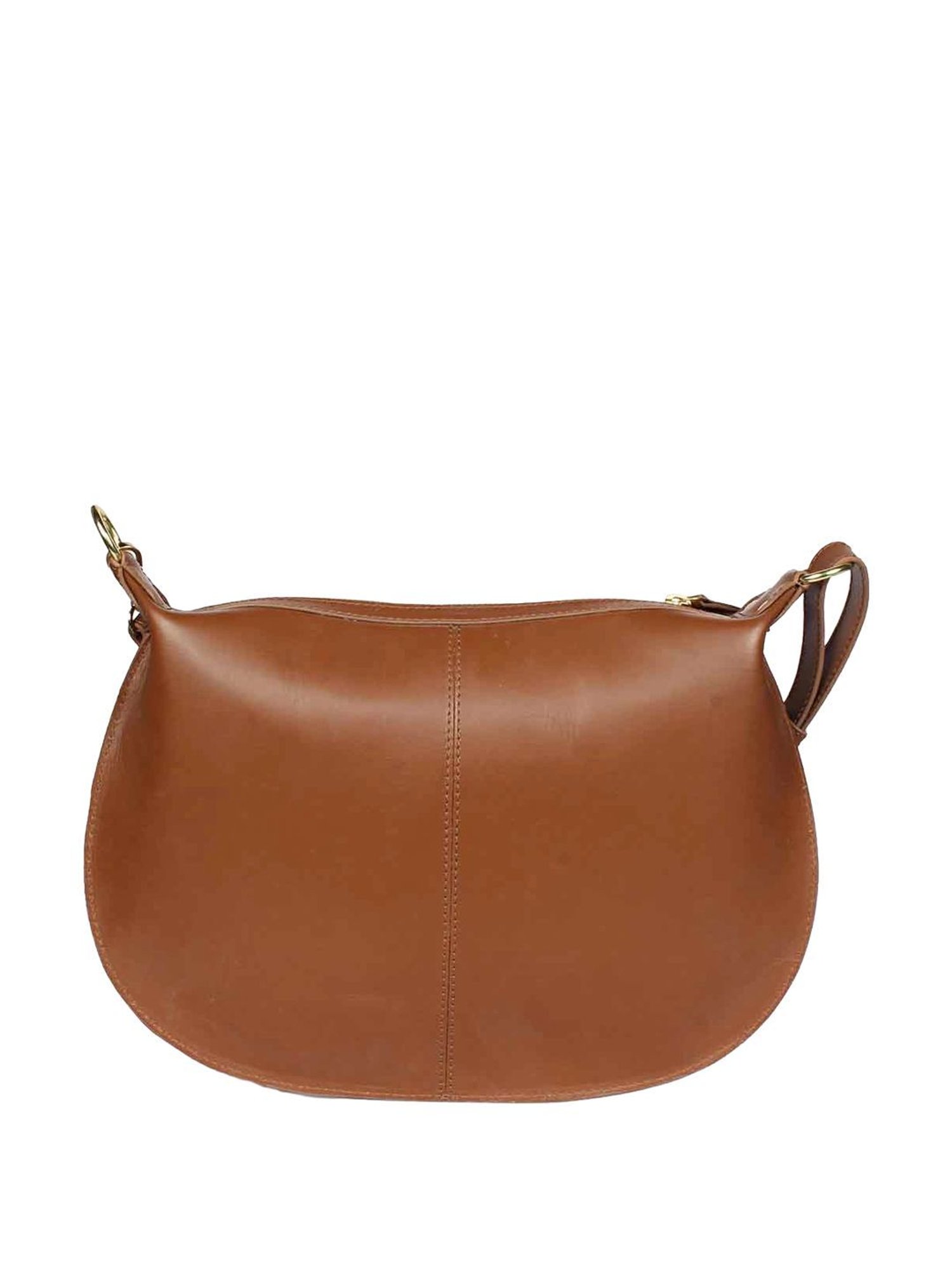 Saint G Brown Solid Medium Sling Handbag