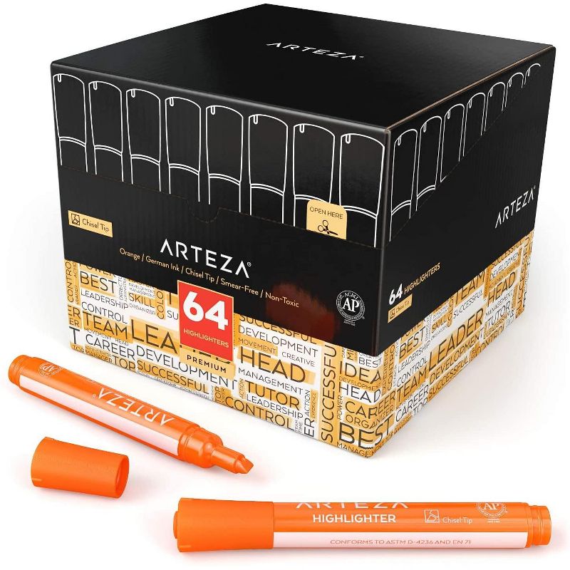 Integra Desk Highlighter Chisel Tip 12/PK Fluorescent Yellow 30004