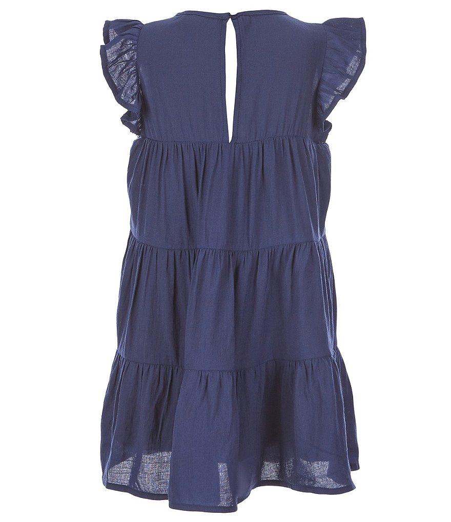 GB GB Girls Little Girls 2T-6X Flutter-Sleeve Tiered A-Line Dress