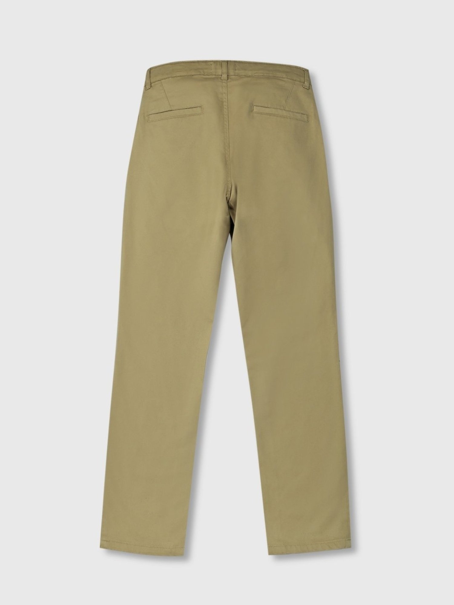 Palm Tree Boys Khaki Cotton Regular Fit Trousers
