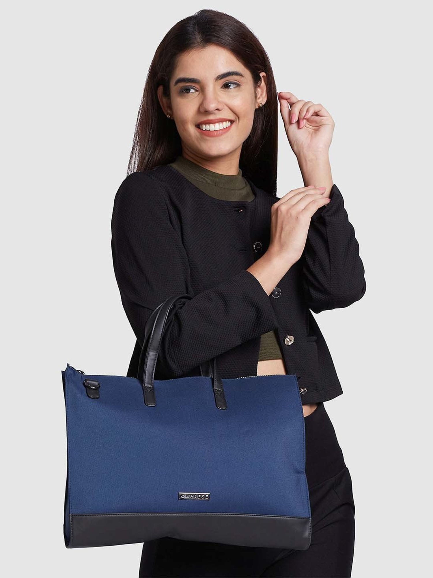 Caprese Rogue Navy Solid Large Messenger Bag