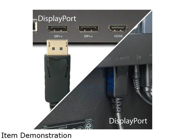 Omni Gear DIS-6 6 ft. DisplayPort 1.2 [4K@60Hz] to DisplayPort Cable, Black, Gold Plated