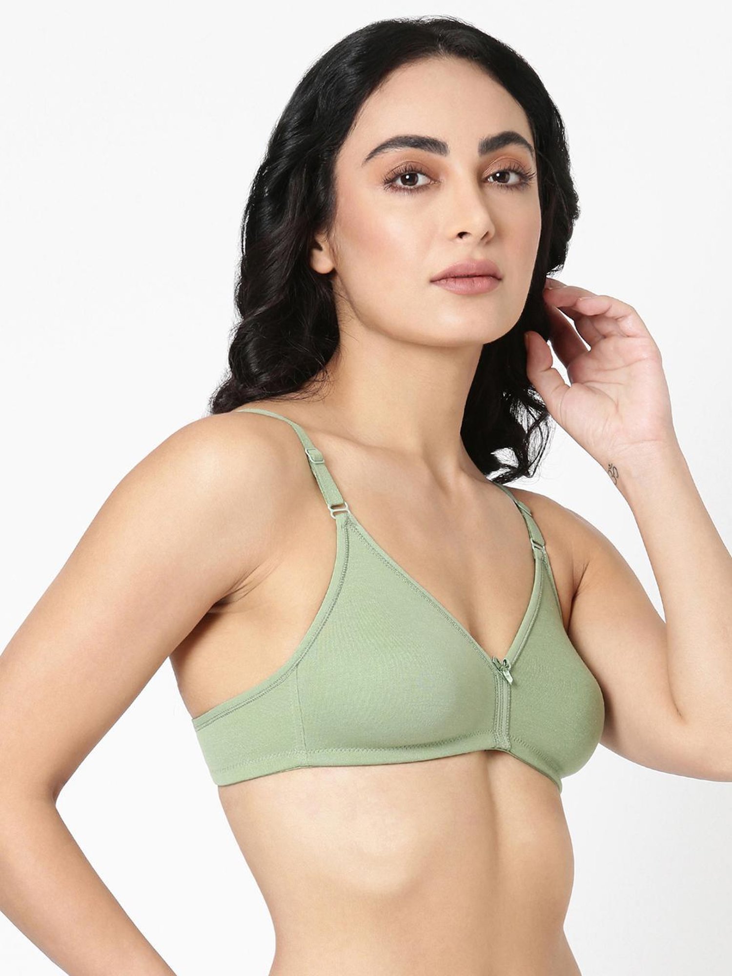 BLOSSOM Light Green Full Coverage T-Shirt Bra