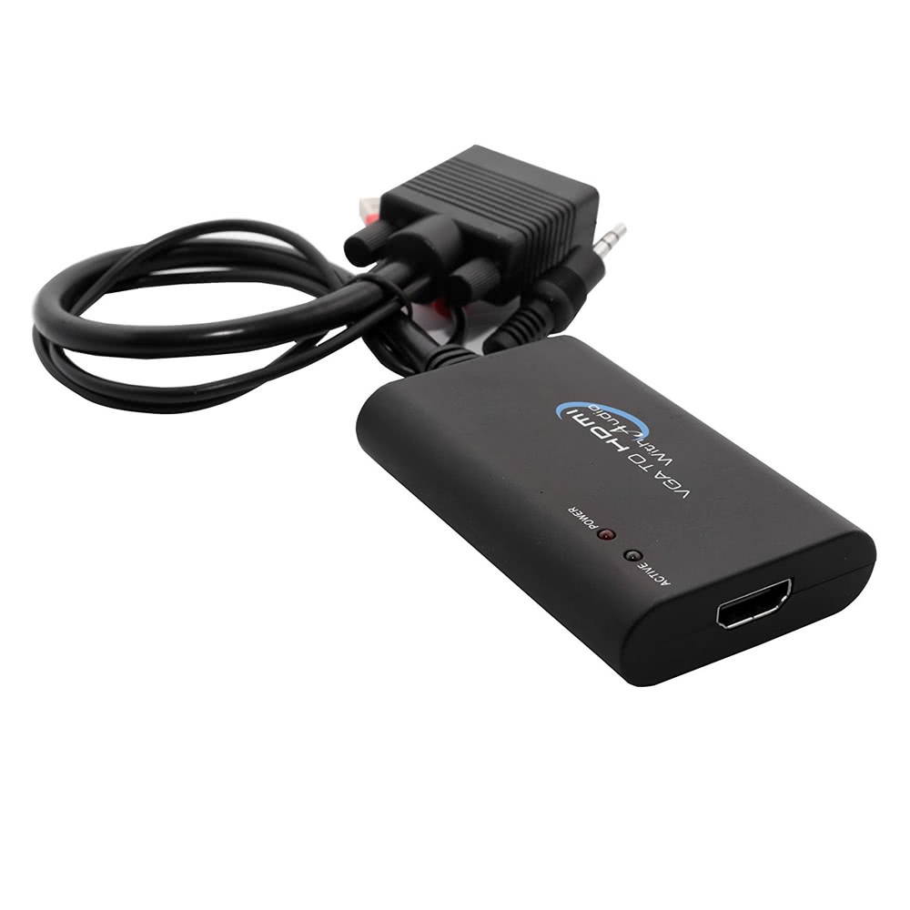 Universal VGA to HDMI Converter with Audio Support, Adapter for PC, Laptop, DVD, Desktop