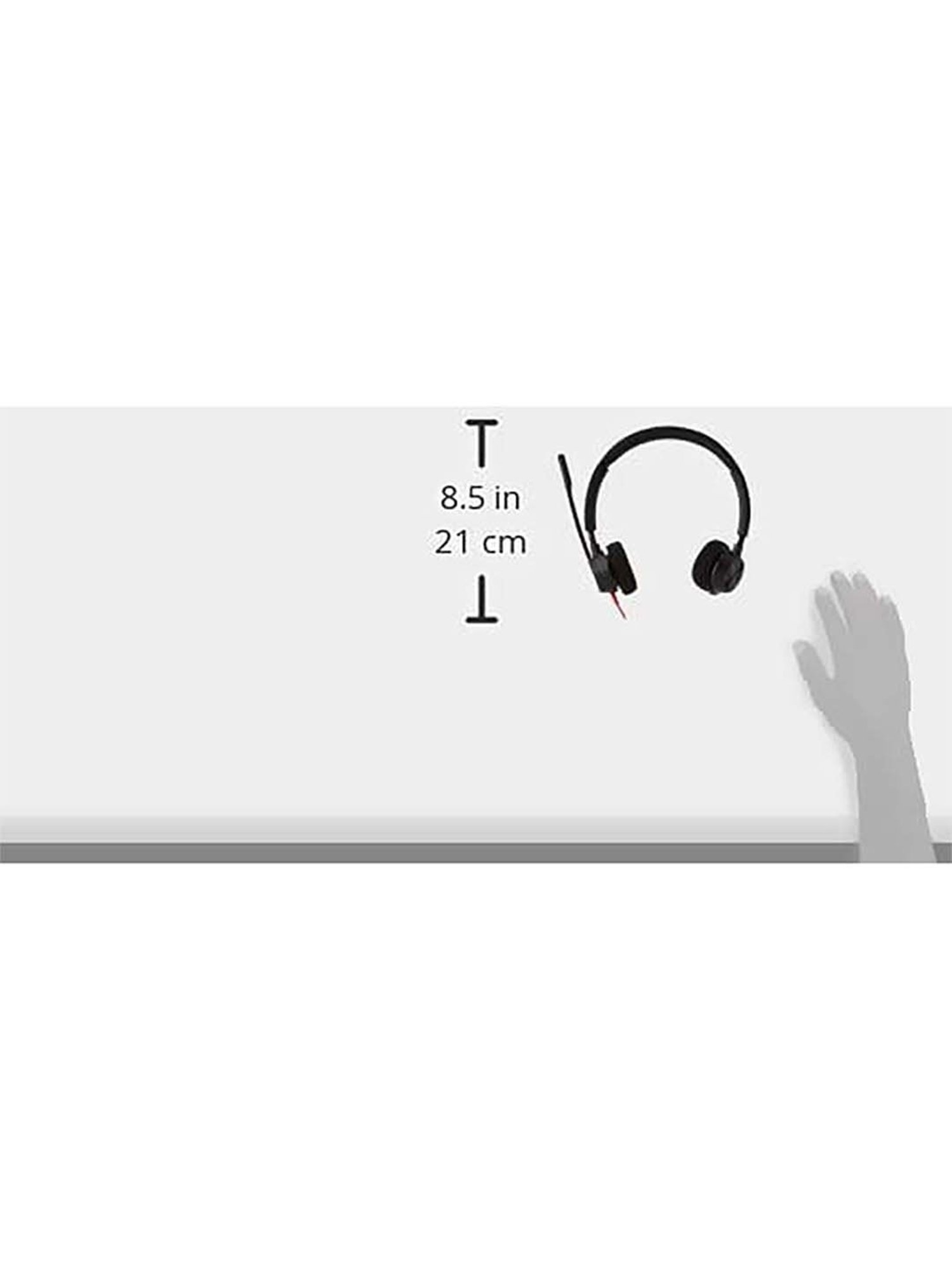 Poly Blackwire 3320 BW3320 Wired Headphone with Microphone (Black)