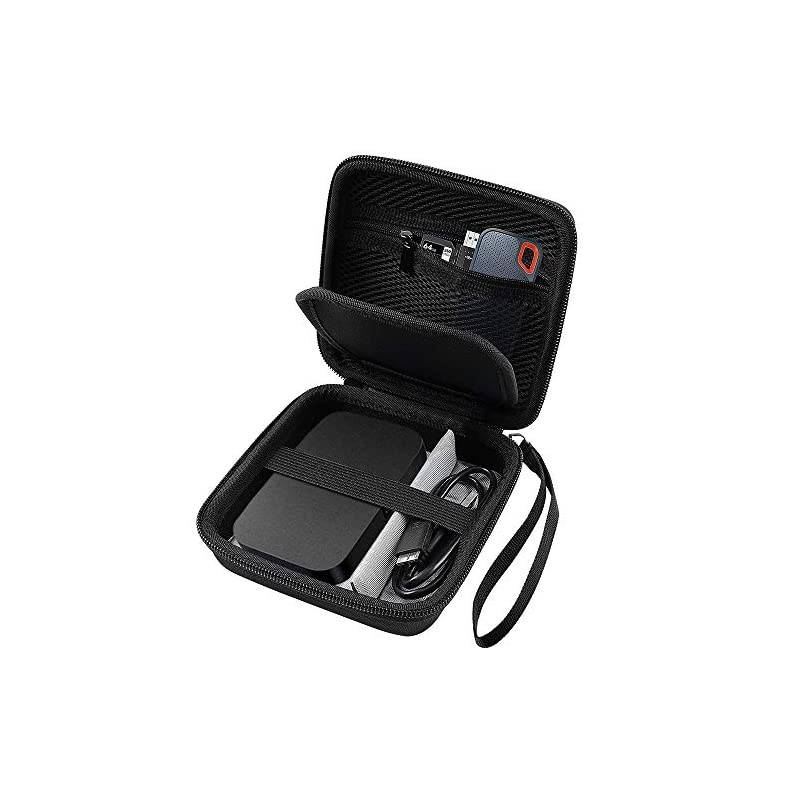 Travel Case for RAVPower FileHub, Travel Router AC750 / N300, 2.5 Inch Portable SSD, MP3 Player, Power Bank, USB Cable and More.