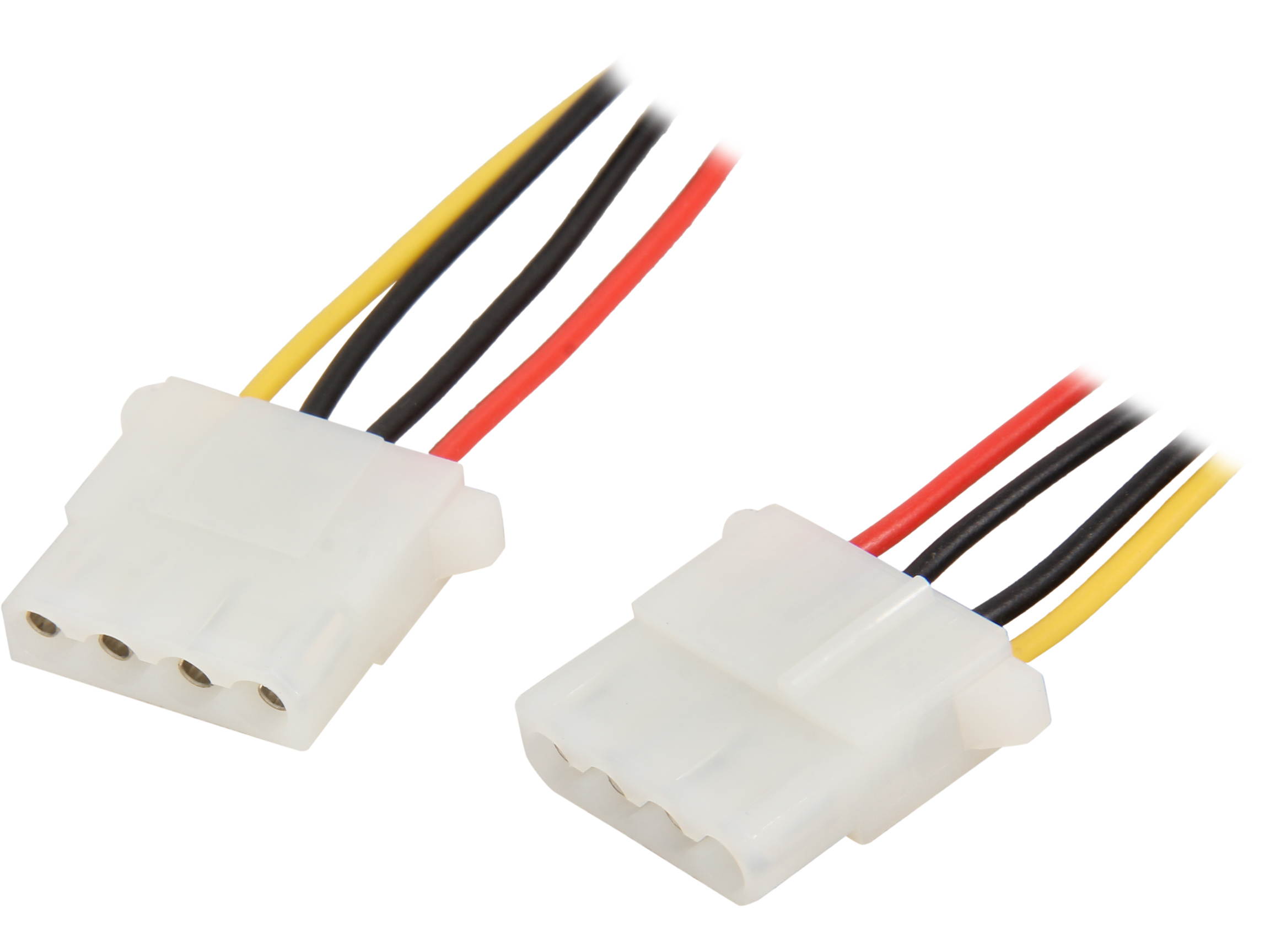 Nippon Labs POW-04412 8" Molex 5.25 Female to Female Power Supply Cable