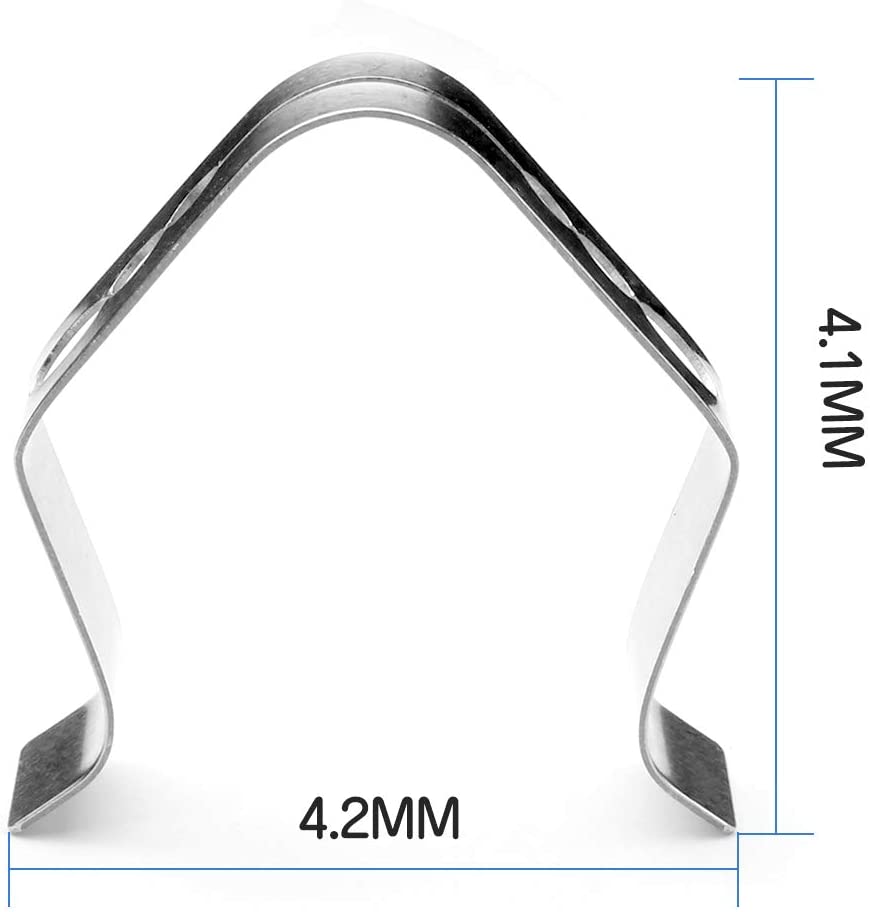 BBQGO Universal Meat BBQ Thermometer Probe Clip Holder for Thermopro Maverick Inkbird Weber iGrill Ambient Temperature Readings APP Wireless Thermometer Smoker Grills Oven (Two Clips)
