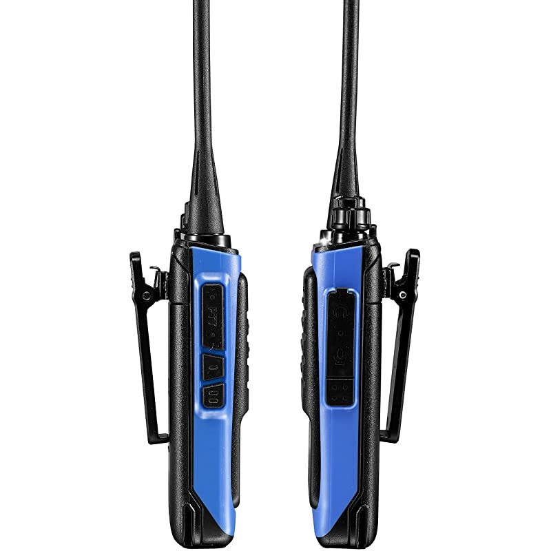 Rechargeable Long Range TwoWay Radios with Earpiece 2 Pack UHF 400470Mhz Walkie Talkies Liion Battery and Charger Included