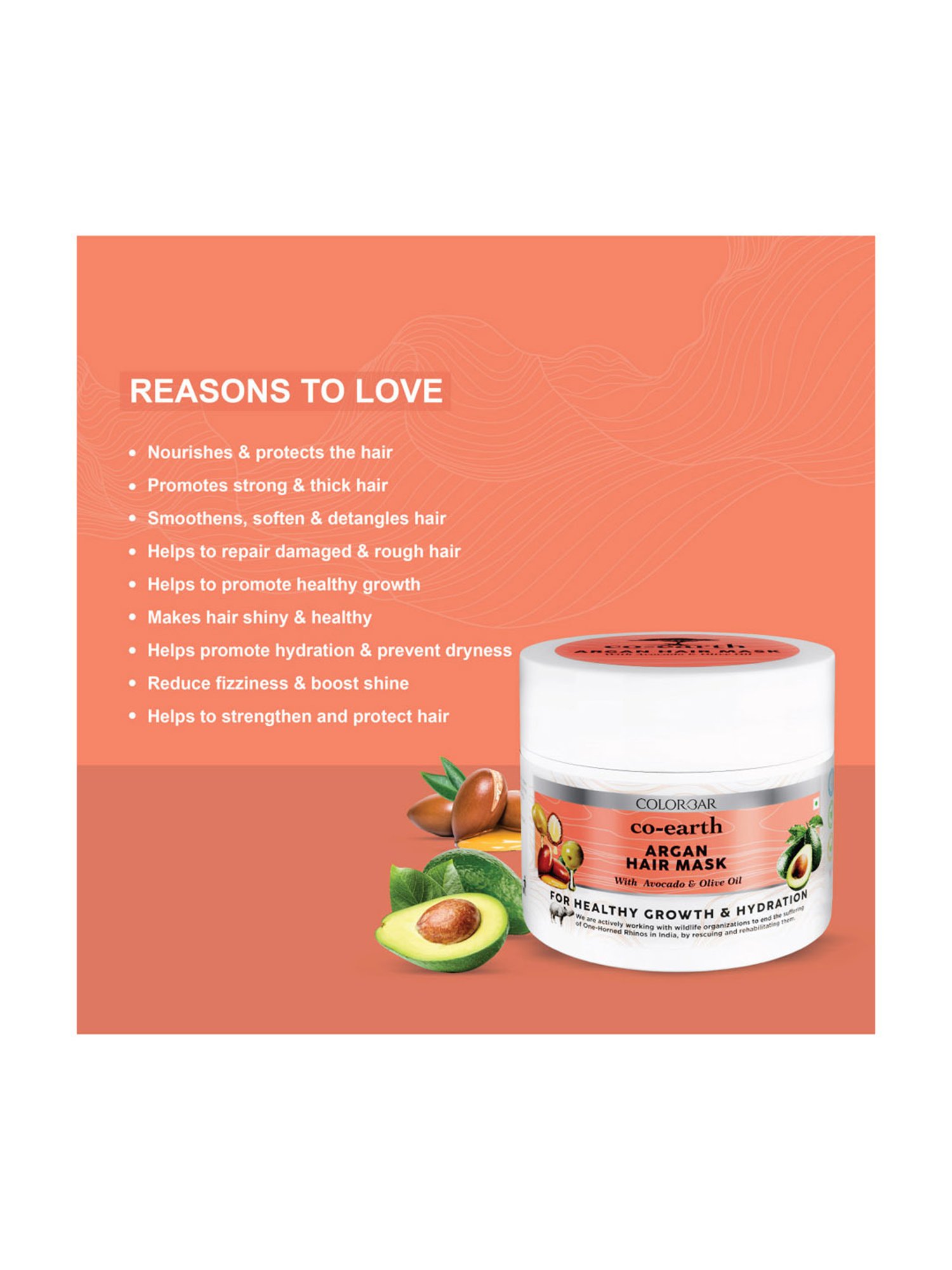 Colorbar Co-earth Argan Hair Mask - 200 gm