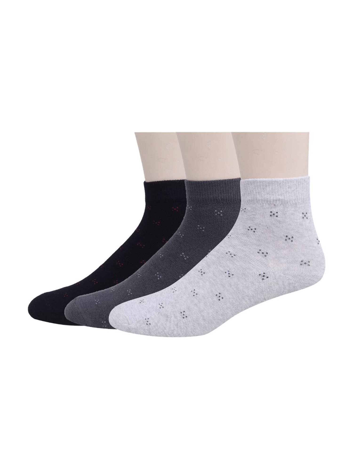 Sokker Multicolor Cotton Solid Socks - Set of 3