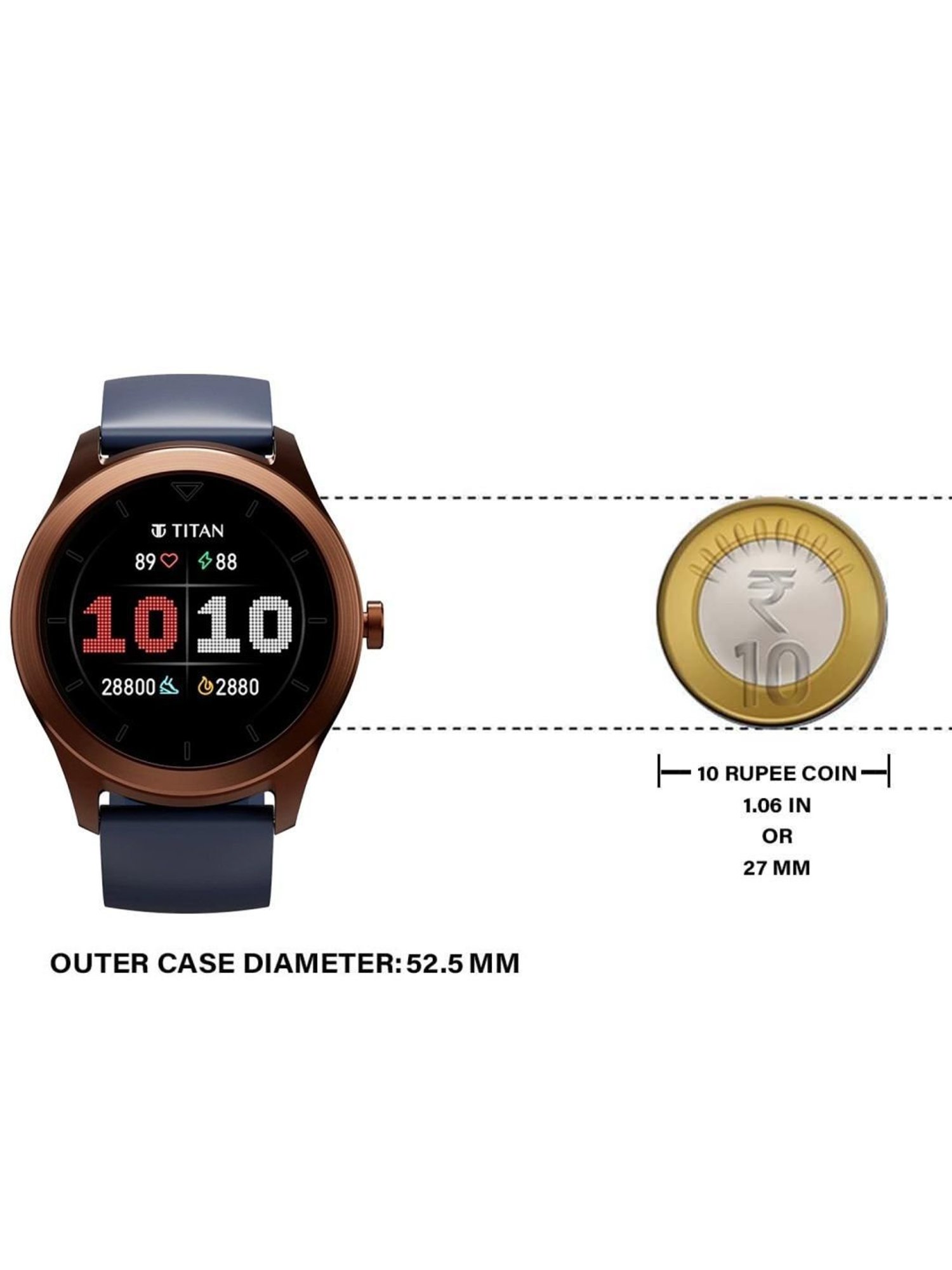 Titan 90137AP02 Smartwatch Watch for Men