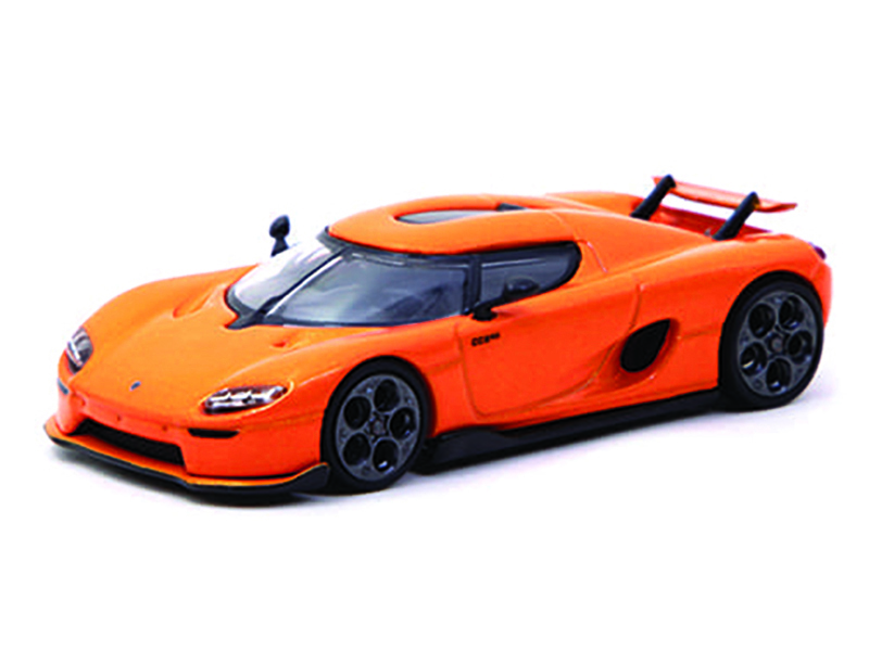 Koenigsegg CC850 Orange Metallic "Global64" Series 1/64 Diecast Model by Tarmac Works