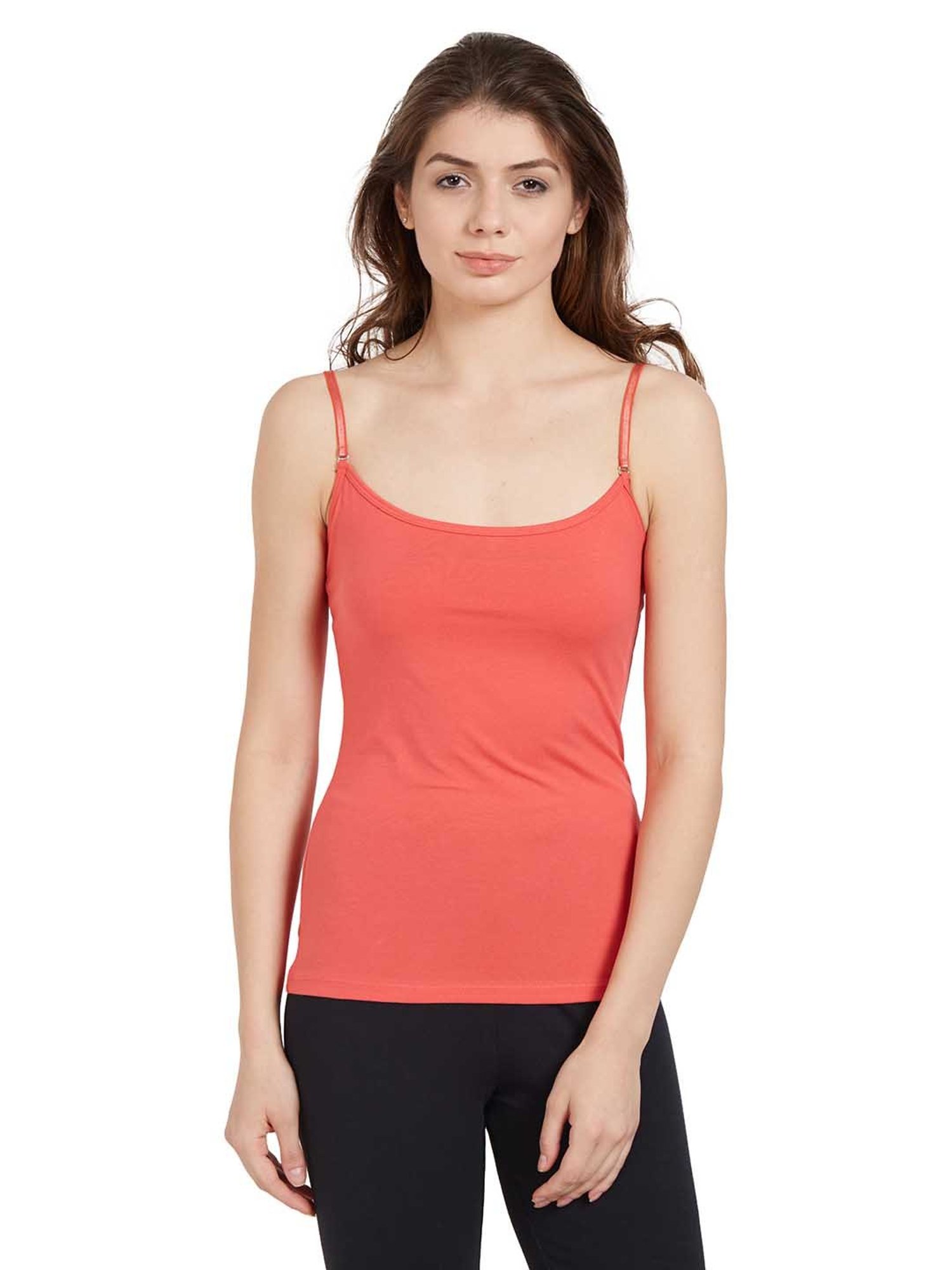 Soie Dark Orange Cotton Slip