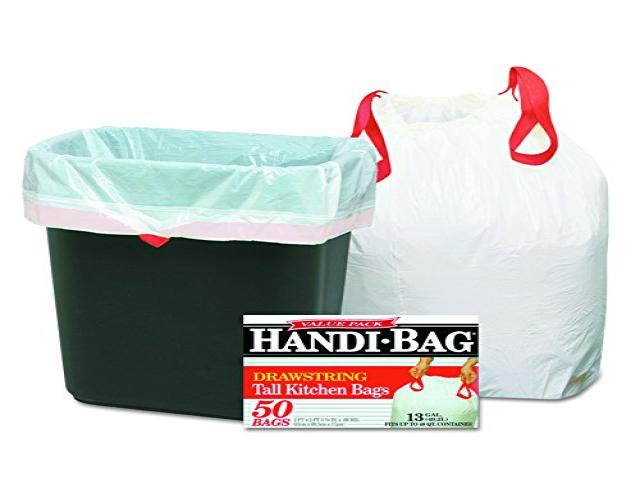 Super Value Pack Trash Bags, 13Gal, .69Mil, 24 X 27 3/8, White, 50/Box