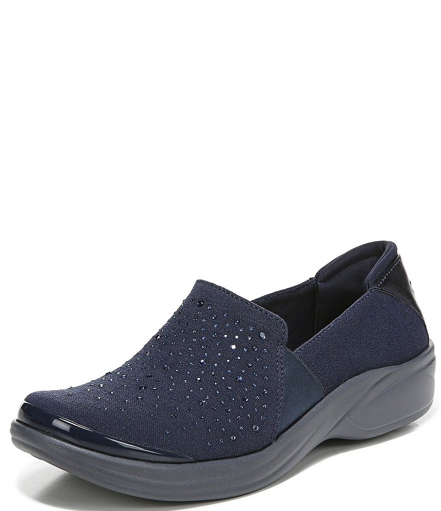 Bzees Poppyseed Rhinestone Slip-On Mesh Washable Shoes