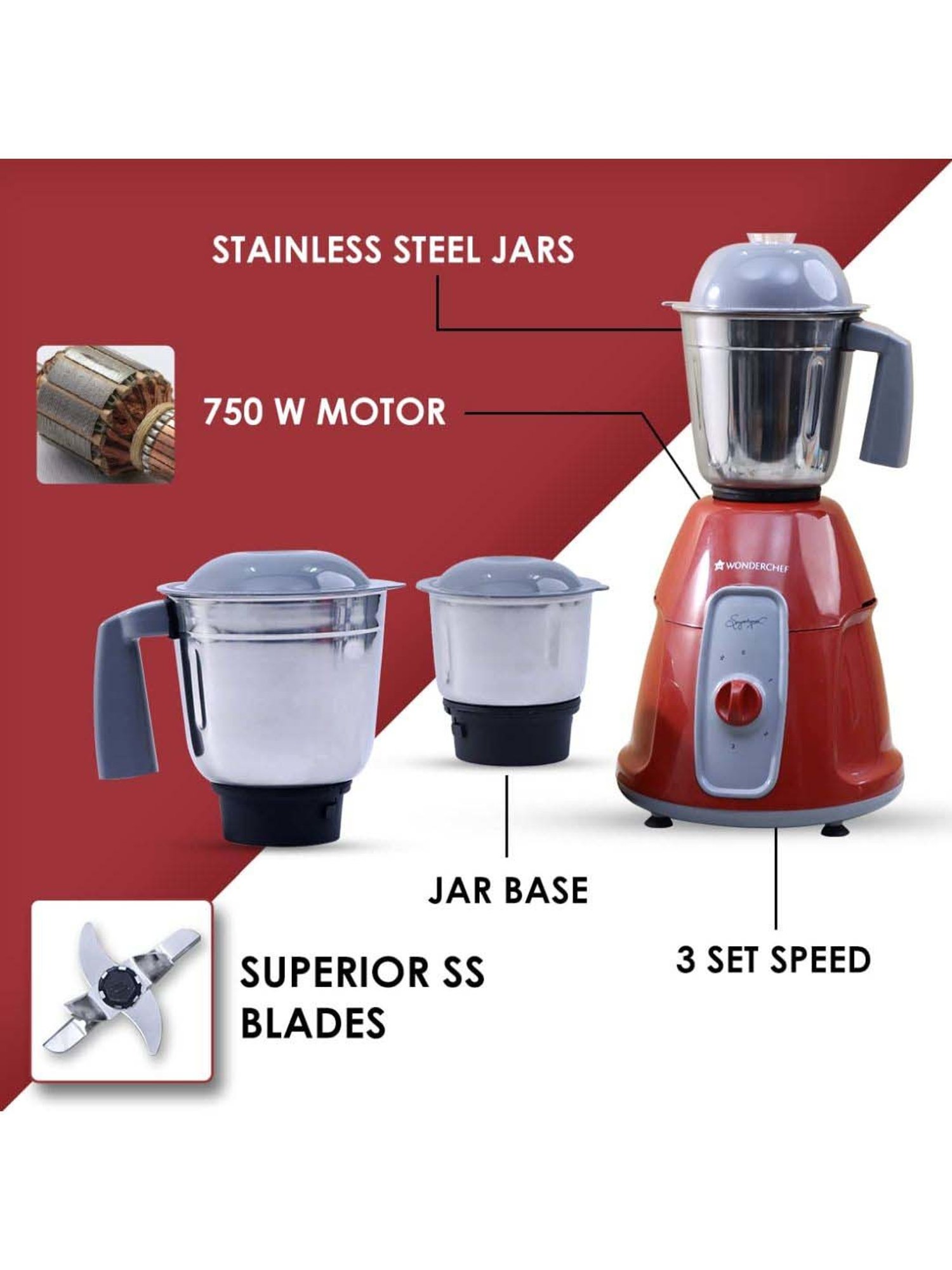 BLACK+DECKER BXCJ0101IN Citrus Juicer 30 Watt 1L (White)