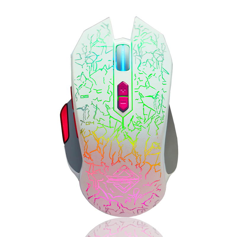 Ajazz GT Machine Wired Game Mouse lol/cf Watching Pioneer macro definition mouse gaming computer notebook USB mouse black/white