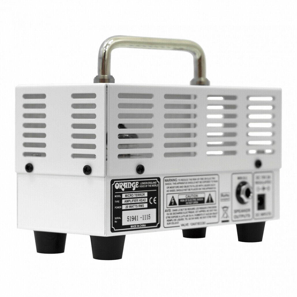 Orange MT20 Micro Terror 20-Watt Mini Guitar Amplifier Head w/ Instrument Cable