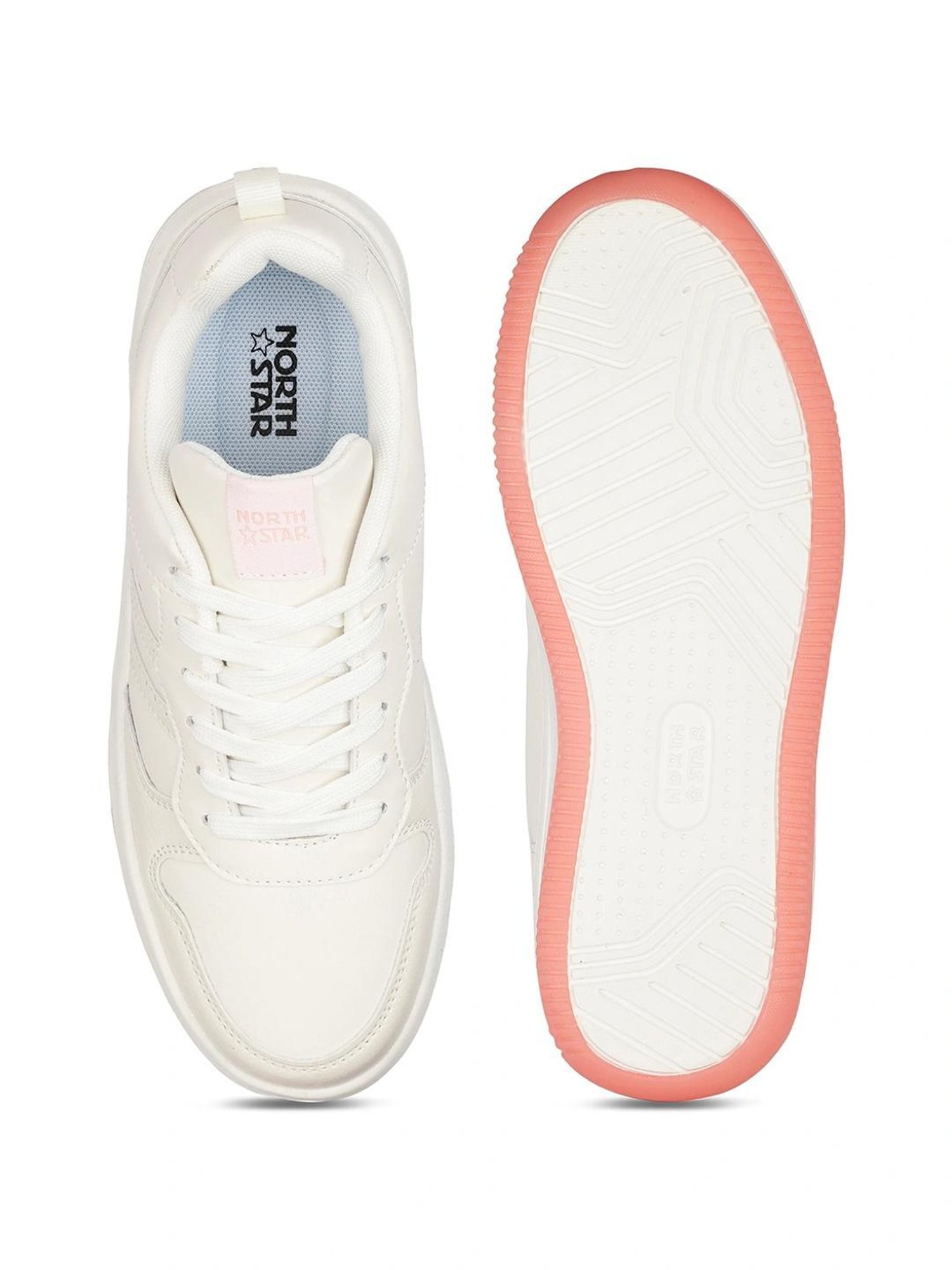 North Star by Bata Women's GINA White Sneakers