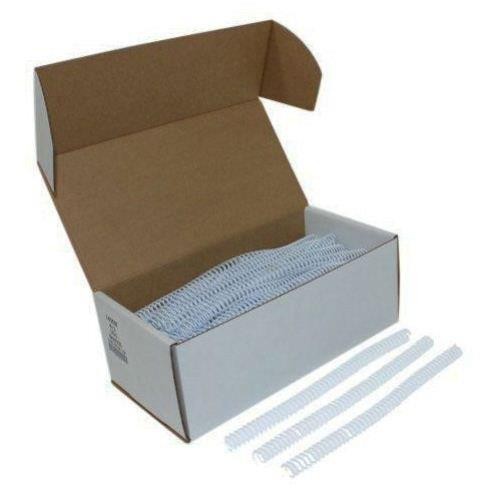 14mm White 4:1 Pitch Spiral Binding Coil - 100pk MyBinding P101-14-12 White