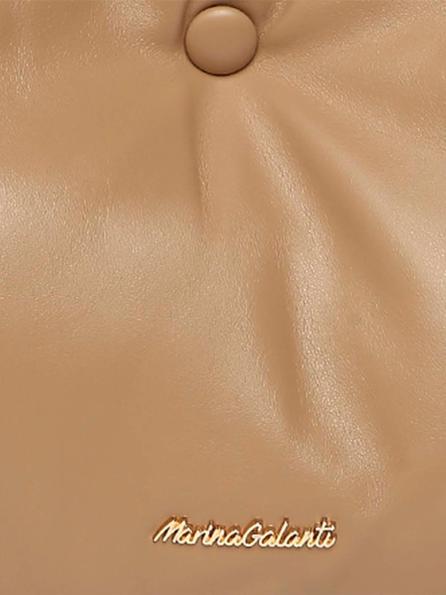 Marina Galanti Beige Solid Medium Shoulder Bag