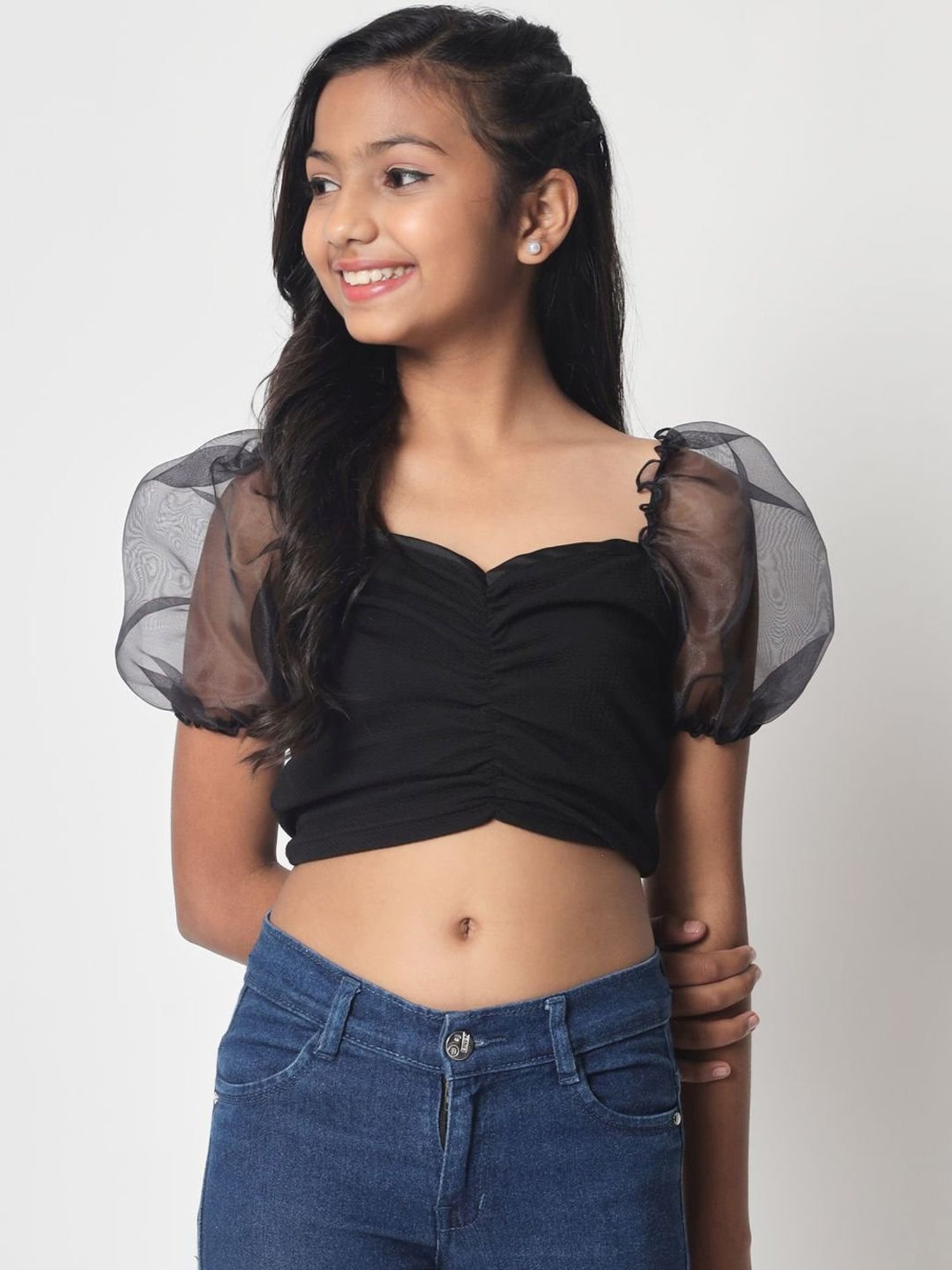 Cutecumber Kids Plum Lace Top