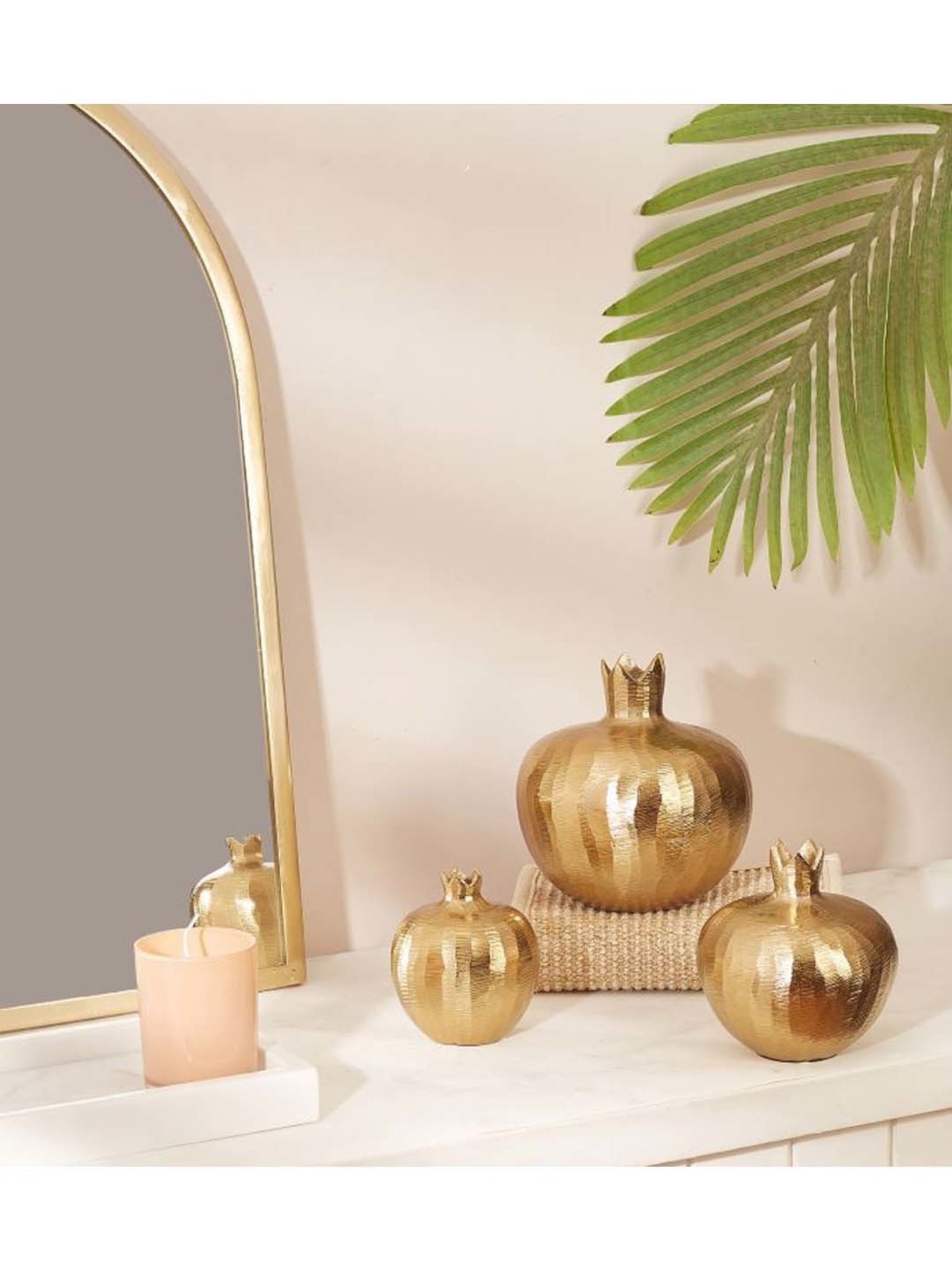 Mason Home Gold Anar Vase - Small