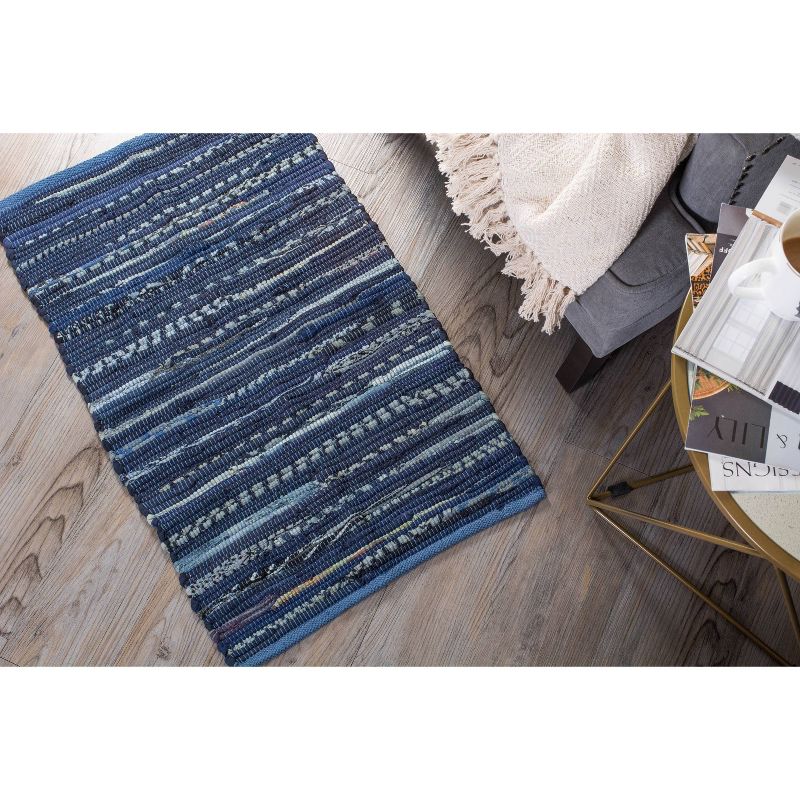 20"x34" Medallion Accent Kitchen Rug Blue - Threshold™