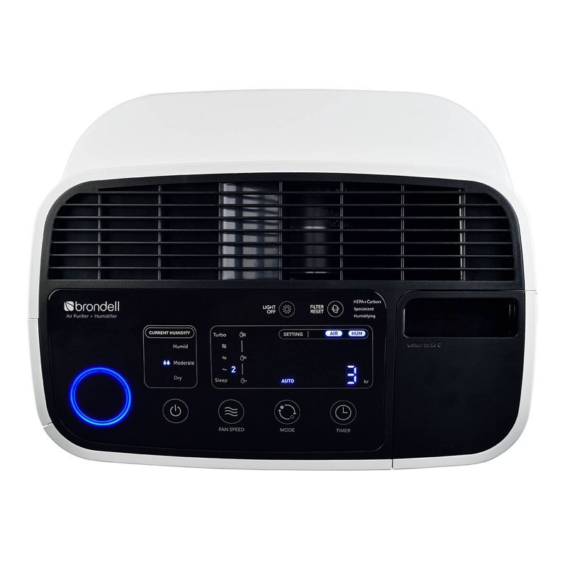 Brondell O2+ Revive True HEPA Air Purifier + Humidifier White