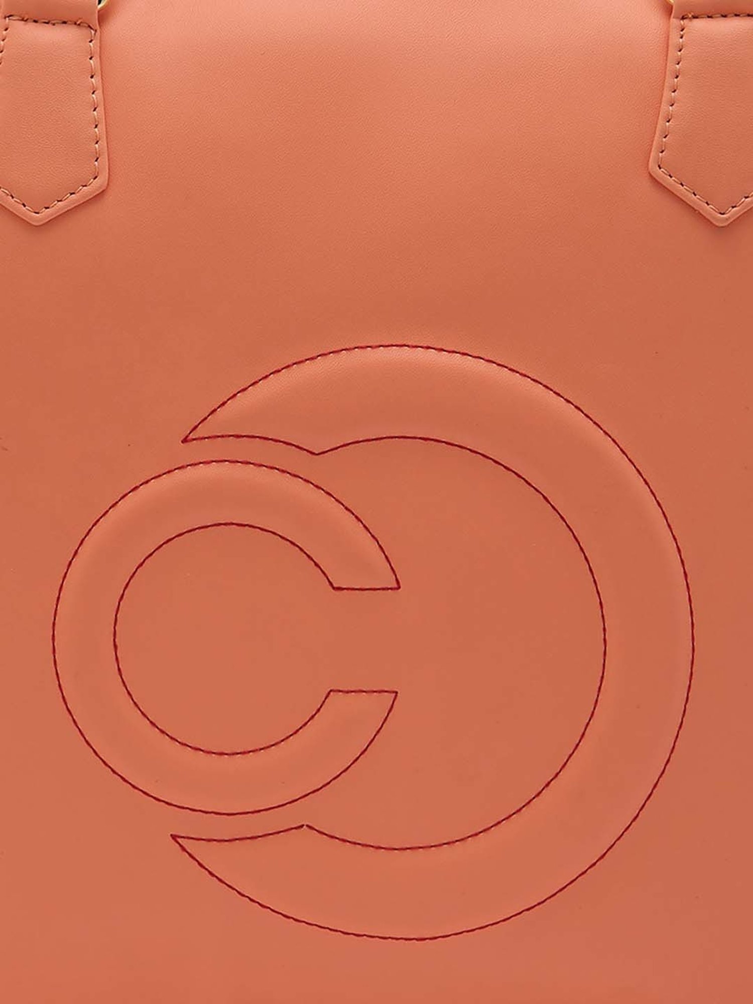 Caprese DORA Tan Faux Leather Large Laptop Messenger Bag