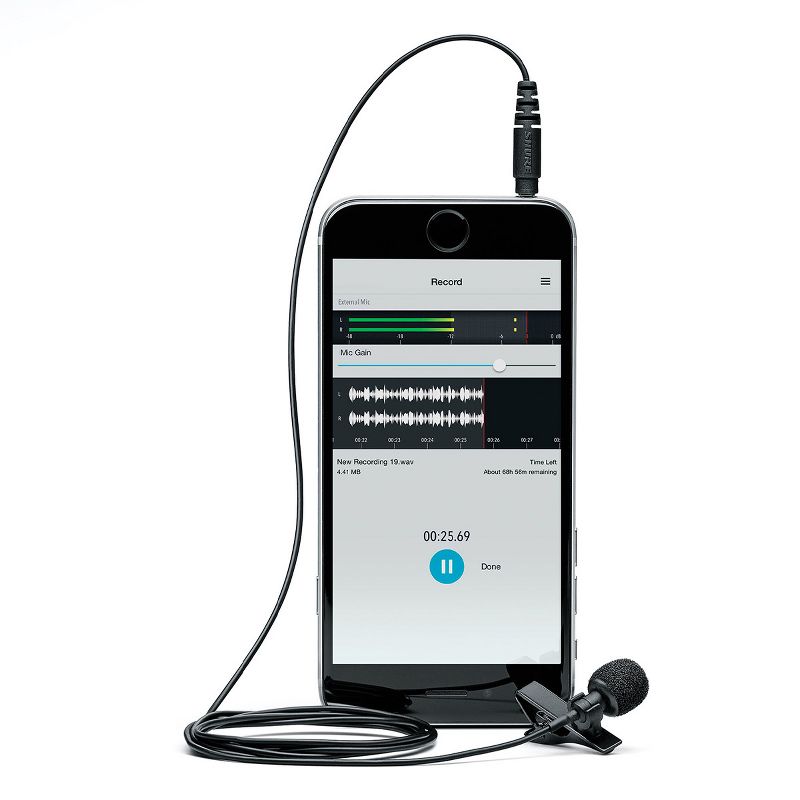 Shure MVL Lavalier Microphone (Black)