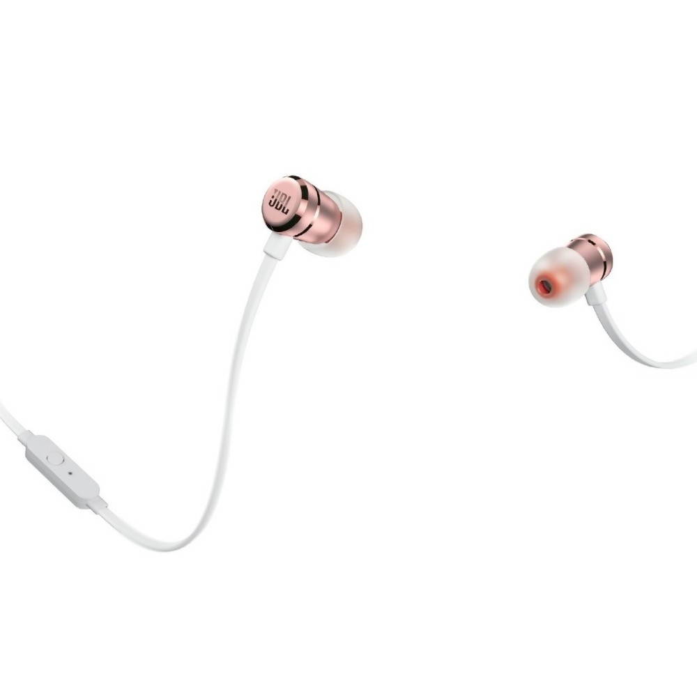 JBL T290 In-ear Headphones JBL Pure Bass Sound Earphones One Button Control 3.5mm Jack Wired Earpieces Portable Headset with Microphone For Mobile Phone Tablet