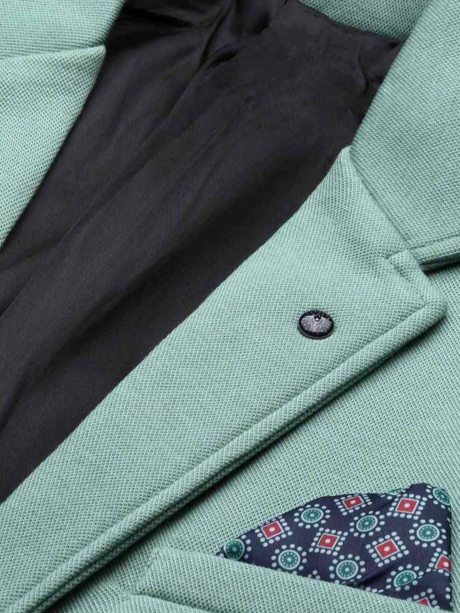 Louis Philippe Light Blue Regular Fit Blazer