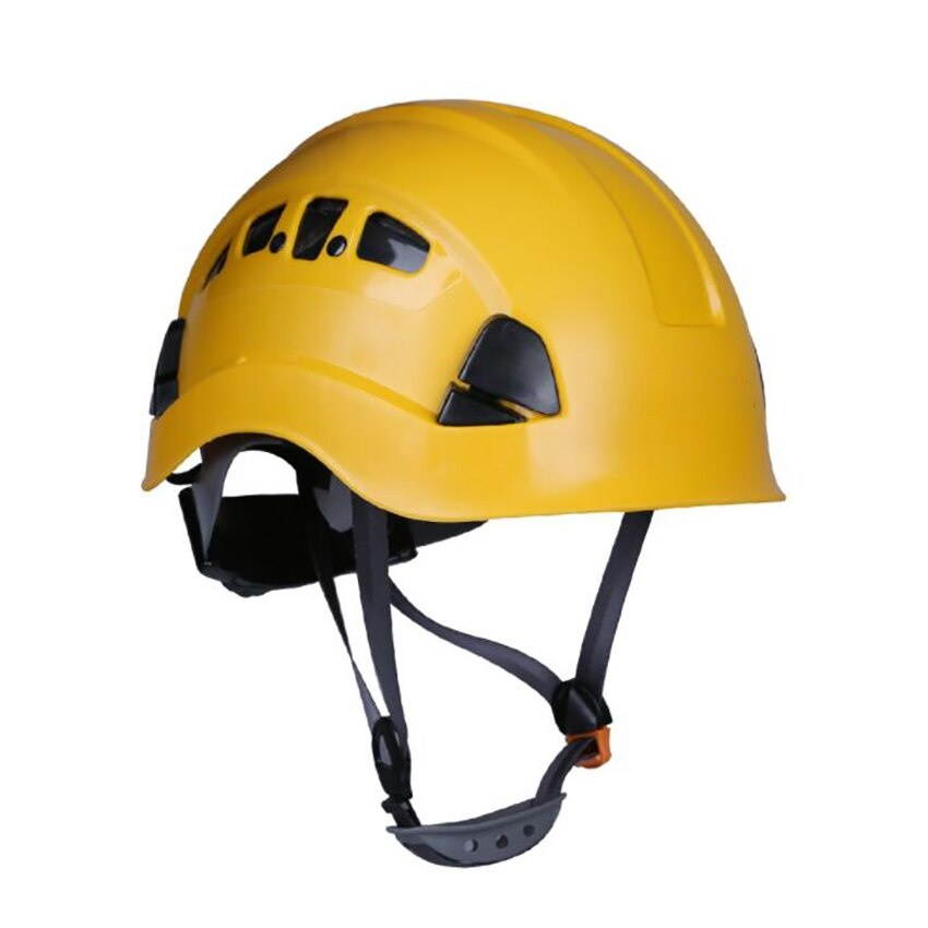 Ventilated Safety Hard Hat - Adjustable ABS Climbing Helmet - 6-Point Suspension, Perfect for Riding, Climbing and Construction