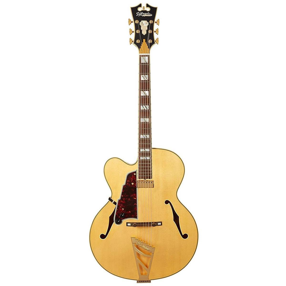 D'Angelico Guitars Excel EXL-1 2018 17" Hollow LH Electric Guitar, Natural