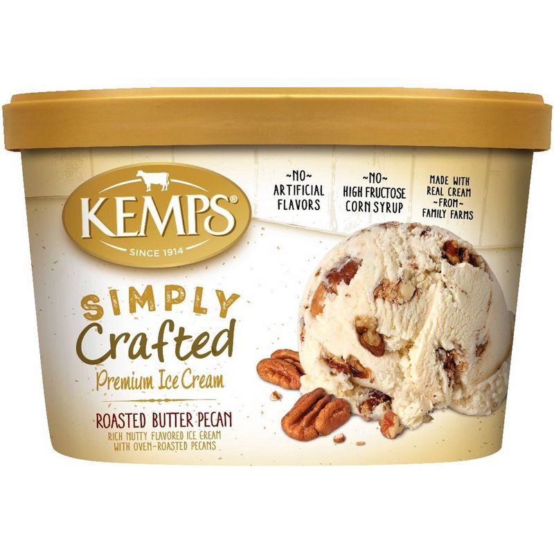 Kemps Simply Crafted Roasted Butter Pecan Ice Cream - 48oz