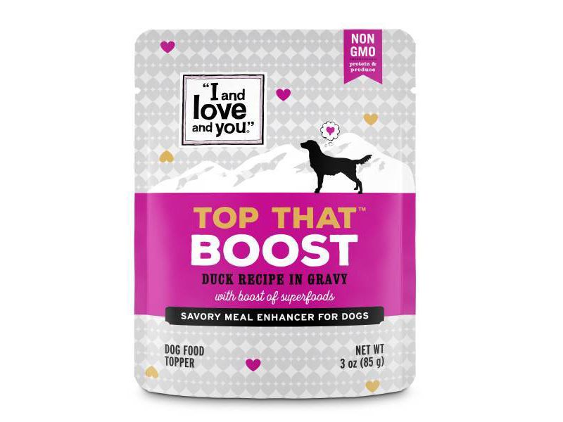 I and Love and You Top That  Wet Dog Food Topper Boost Duck Recipe In Gravy - 3oz