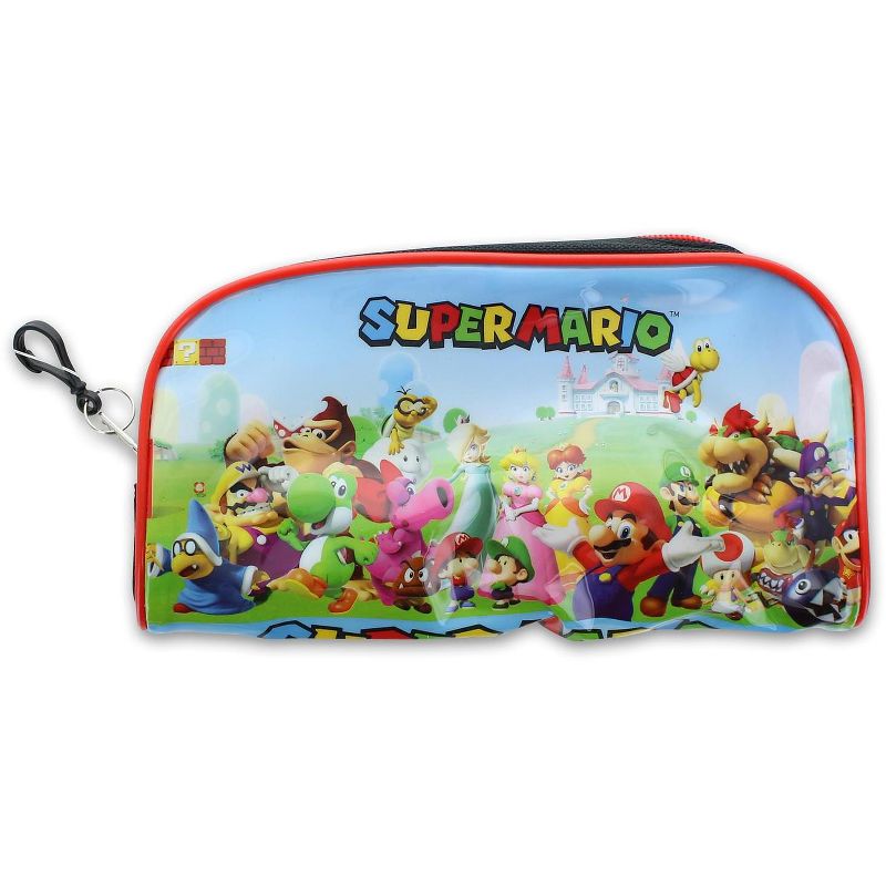 Nintendo Super Mario 8 Inch Zippered Vinyl Pencil Case