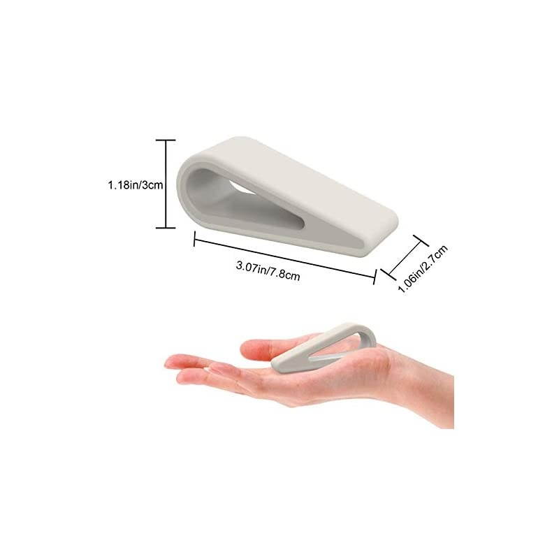 Universal Laptop/Computer Keyboard Stands, [4 Pack] Rubber Tilting Wedge Riser Holder for Desk, Ultra Compact Portable Ventilated Stand & Elevated Feet for Notebook Keyboard - White