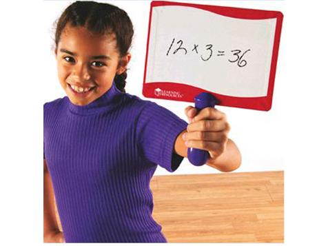 Write-On/Wipe-Off Answer Boards 8"x6" Multi