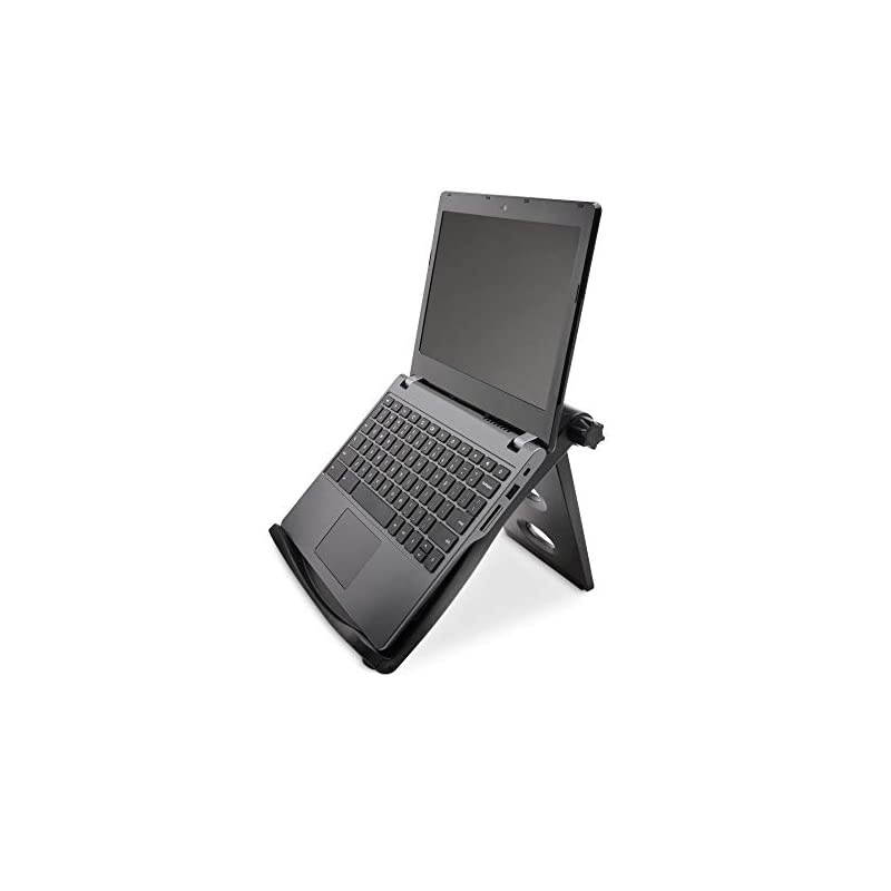 Easy Riser Portable Ergonomic Laptop Cooling Stand (12"-17") for Laptops, Chromebooks Macbooks and Wacom Devices &ndash; Black (K52788WW)