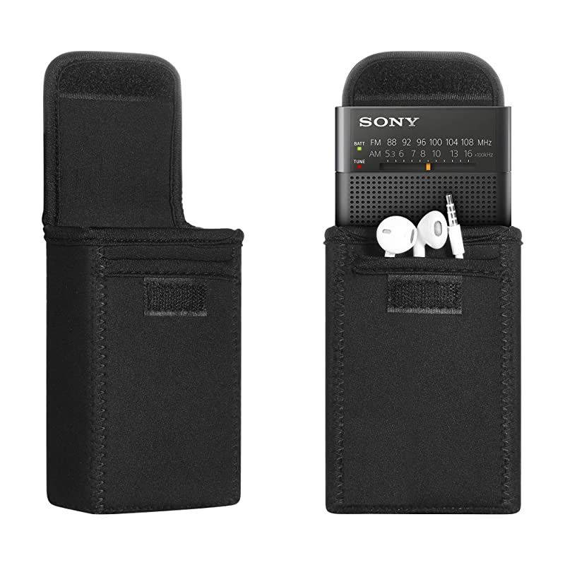 Travel Carrying Case for Reshow Cassette PlayerSony ICFP26 Sony ICFP36 Sony ICFS10MK2 AM FM Battery Operated Portable Pocket Radio Player Storage Case Bag