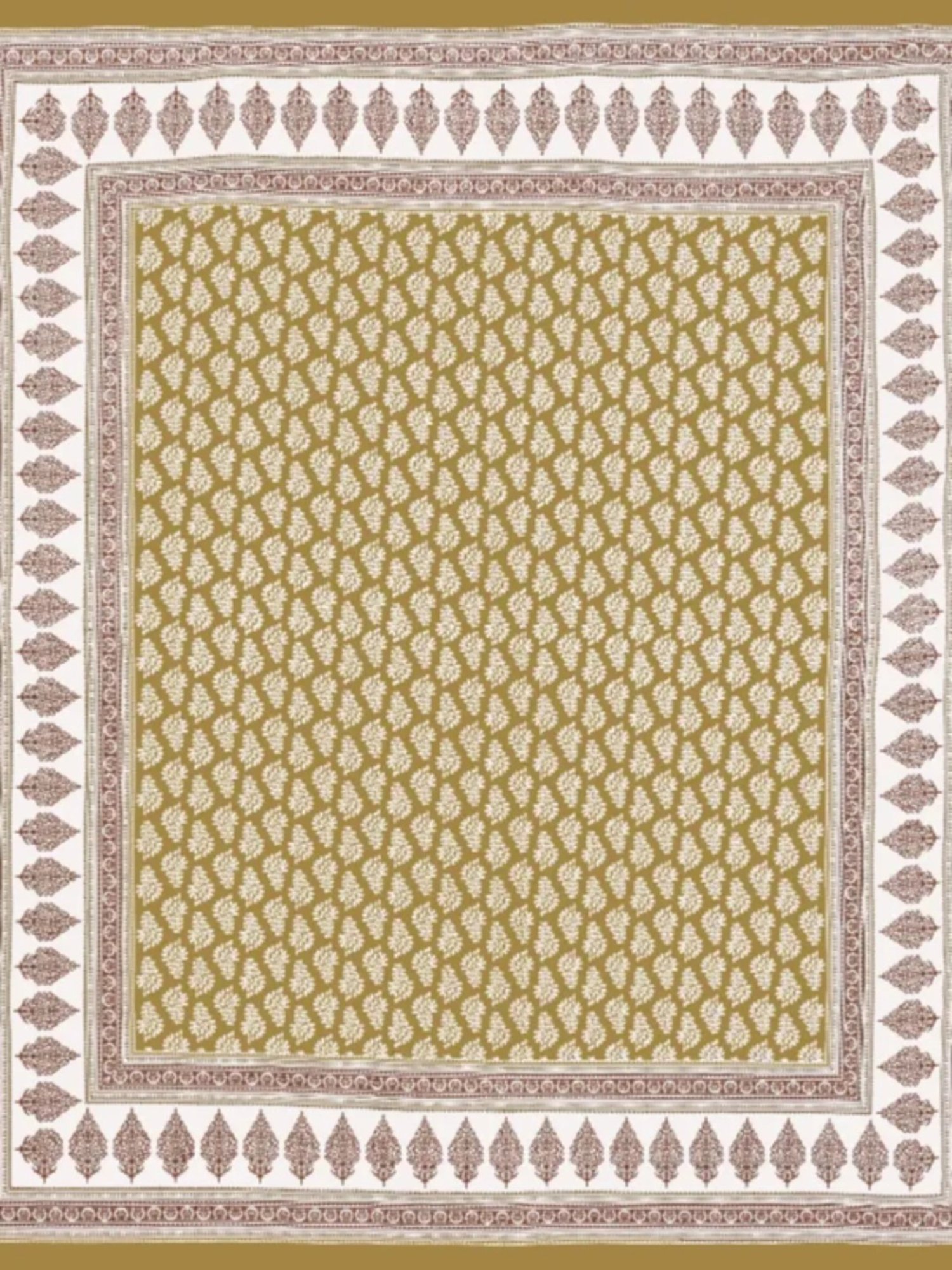 Living Roots Printed Green 240 TC Cotton Bedsheet with 2 Pillow Covers