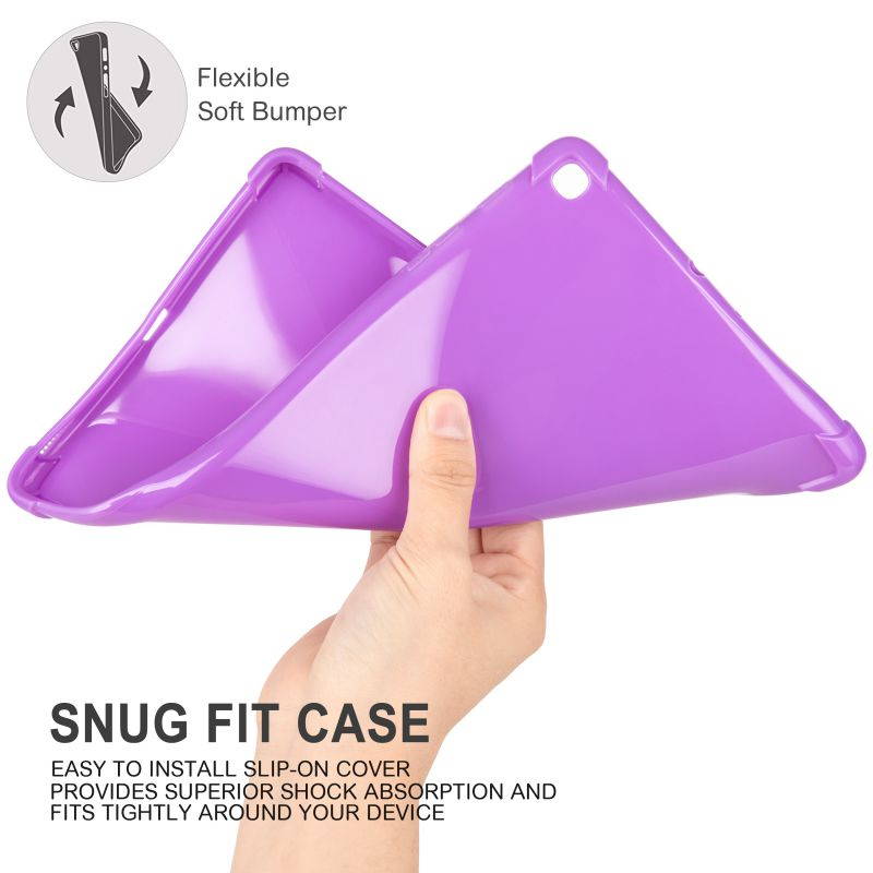 KIQ Slim & Lightweight Premium TPU Skin Case Cover for Samsung Galaxy Tab A7 10.4 2020 T500 SM-T500 [Black]