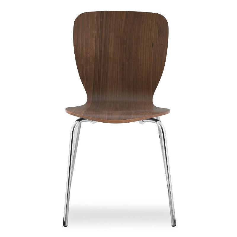 Set of 2 Tia Dining Chair Walnut - Poly & Bark