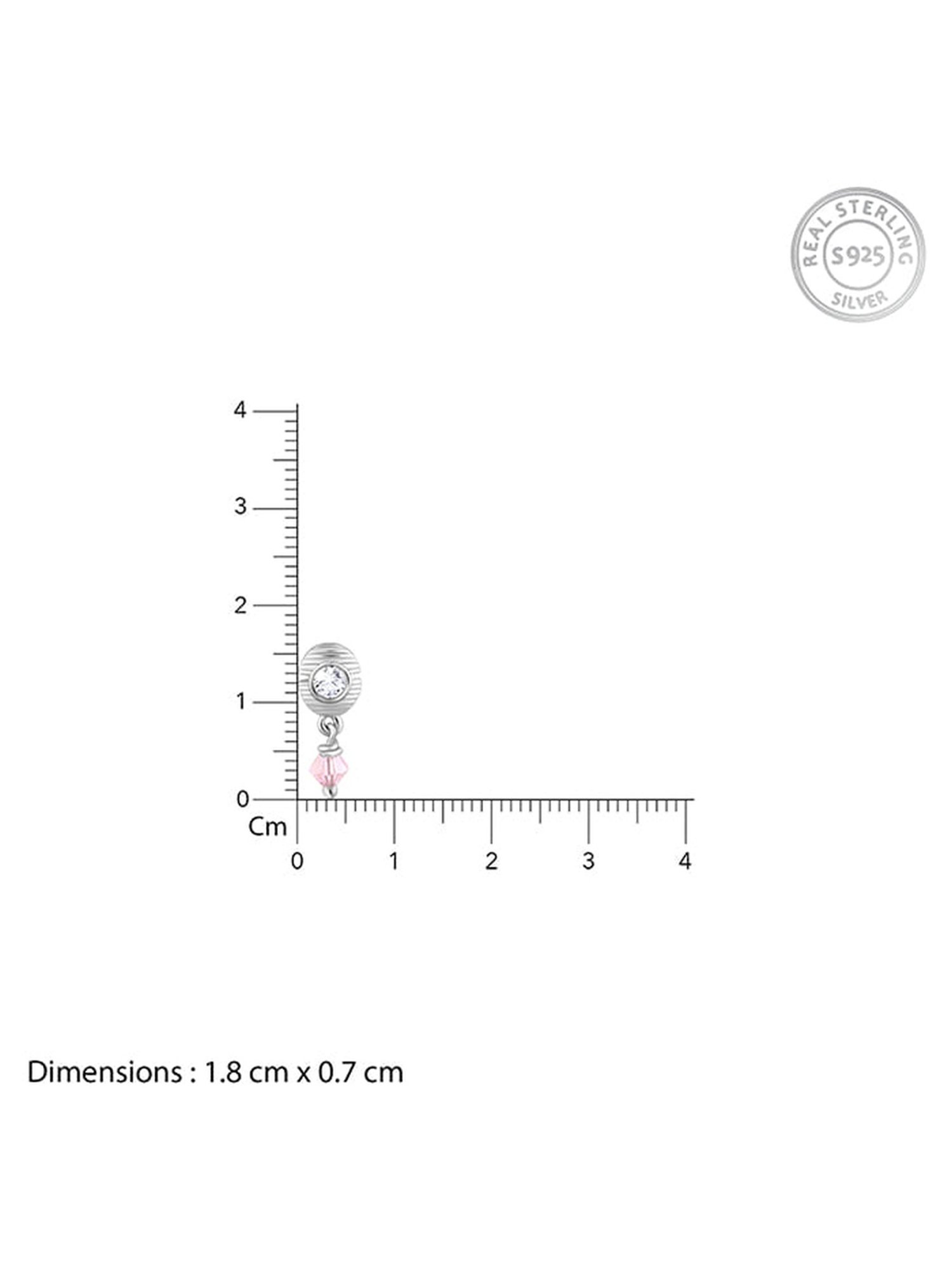 GIVA 92.5 Sterling Silver Shimmer & Shine Drop Earrings