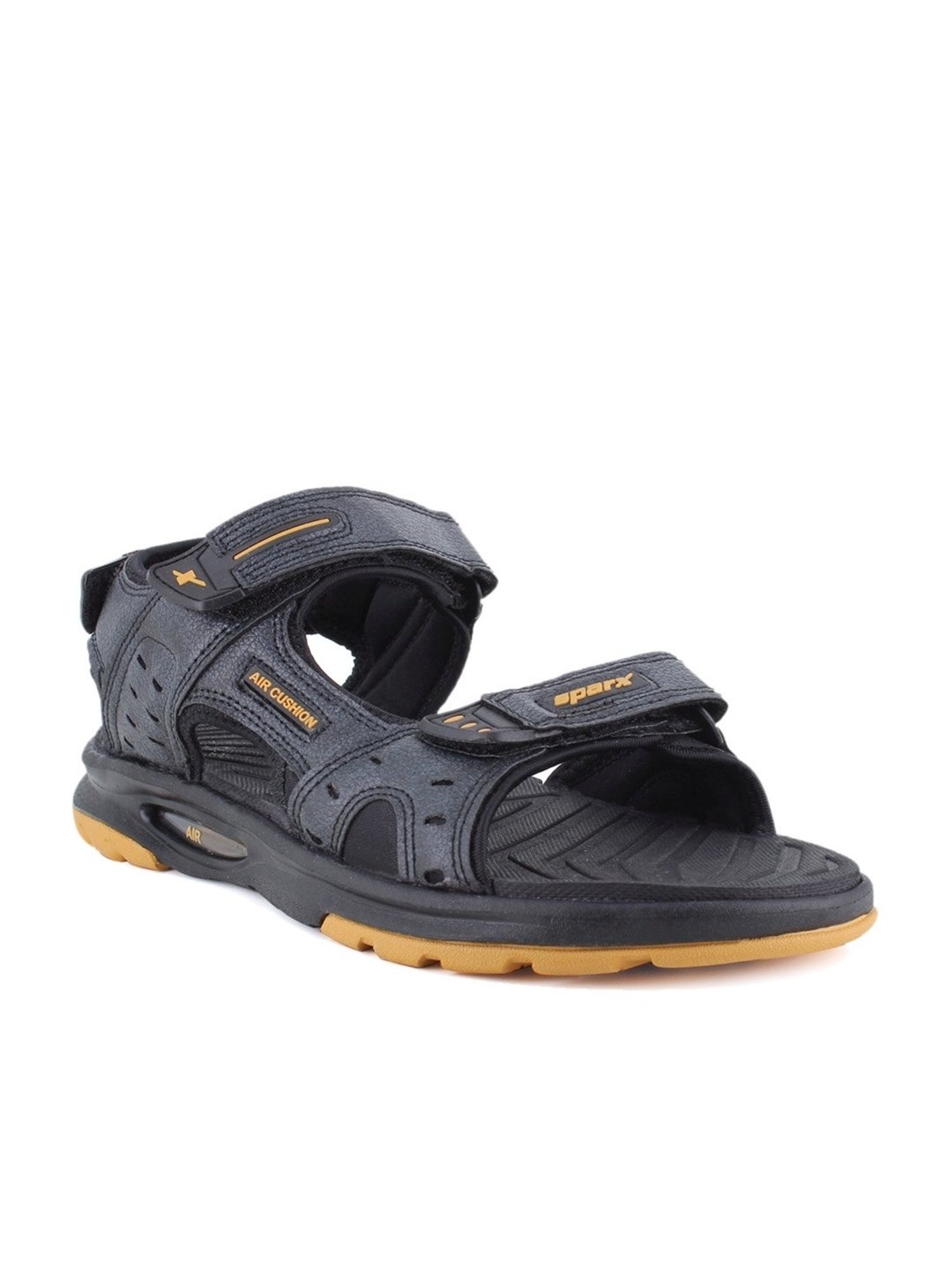 Sparx Men's Black Floater Sandals