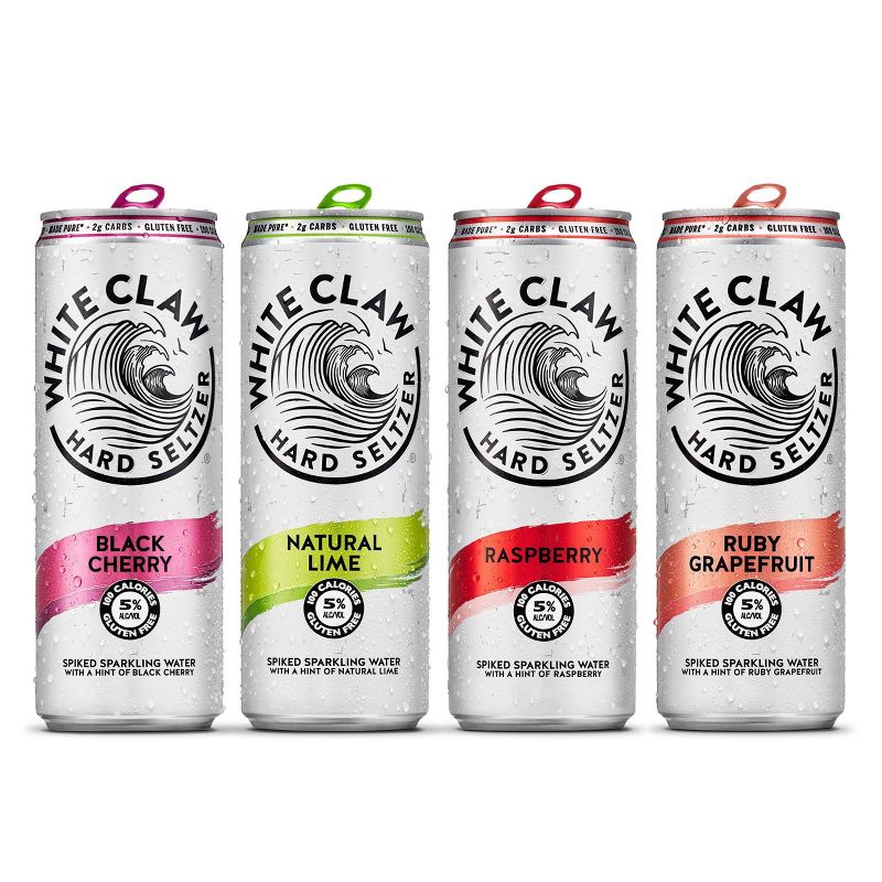 White Claw Hard Seltzer Variety Pack - 12pk/12 fl oz Slim Cans